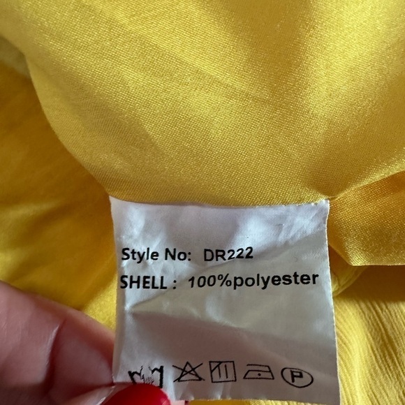 Byinns Sweetheart Neckline Dress Smocked Puff Short Sleeve Dress Size Large - Picture 16 of 17